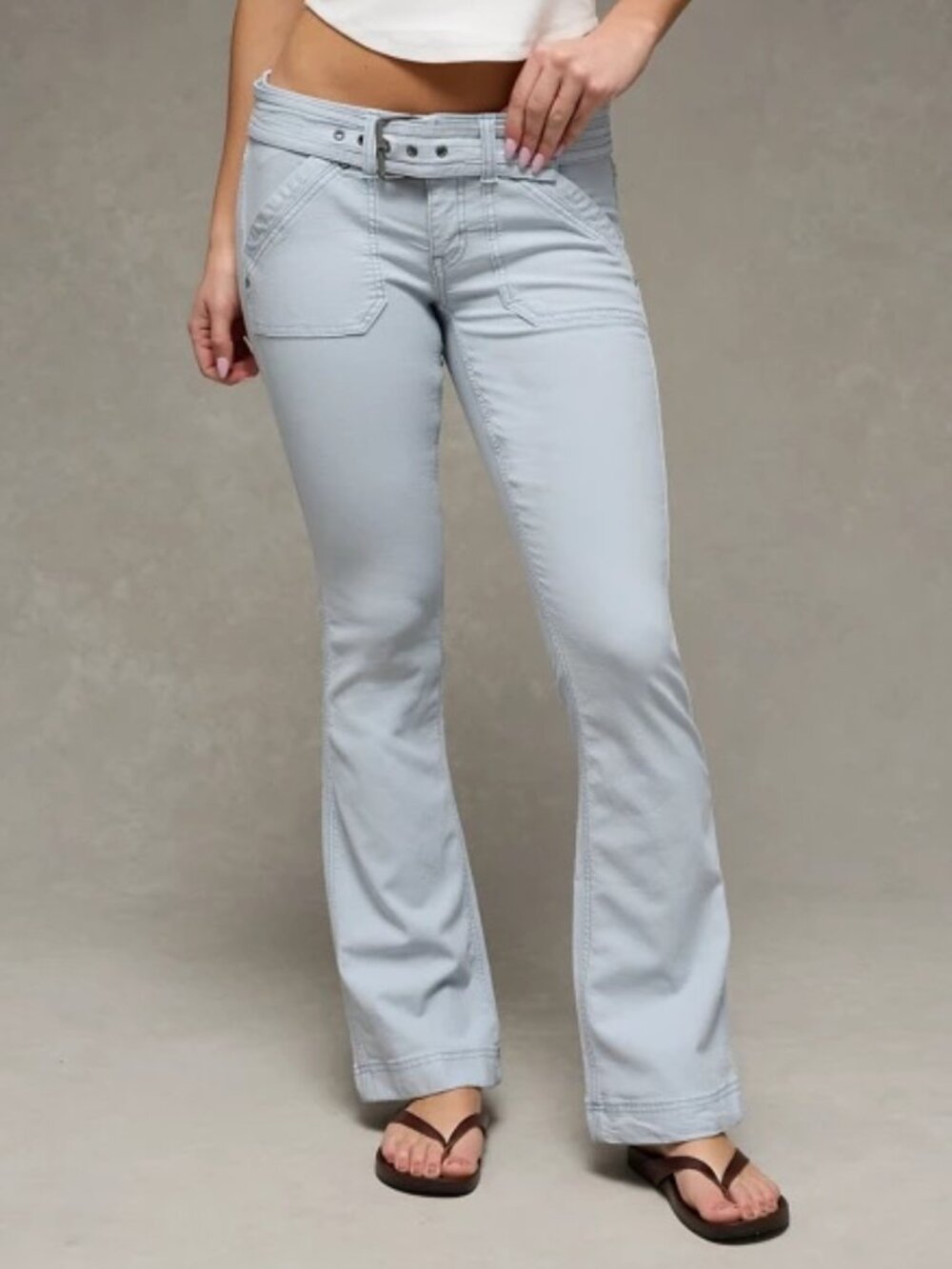 AMERICAN EAGLE Super Low-Rise Kick Boot Women's Jeans - Size 00 - NEW NWT